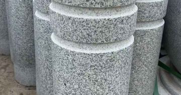 荆州 芝麻白花岗岩挡车柱、隔离柱多少钱