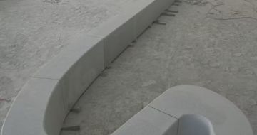 荆州 花岗岩整石坐凳拼装