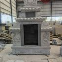 荆州 芝麻灰高档墓碑、土墓，一套也支持定做
