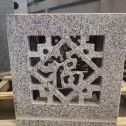 荆州 芝麻白花岗岩镂空雕花灯笼