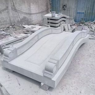 荆州 芝麻灰花岗岩园林景观 小石桥