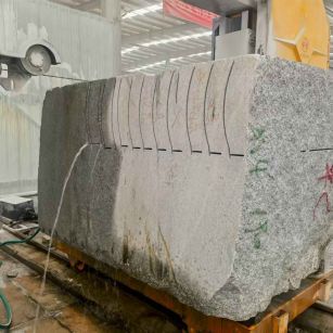 荆州 602，大花芙蓉白，绳锯加工弧形路沿石