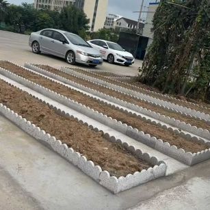 荆州 花边石、花围石、花园石安装效果