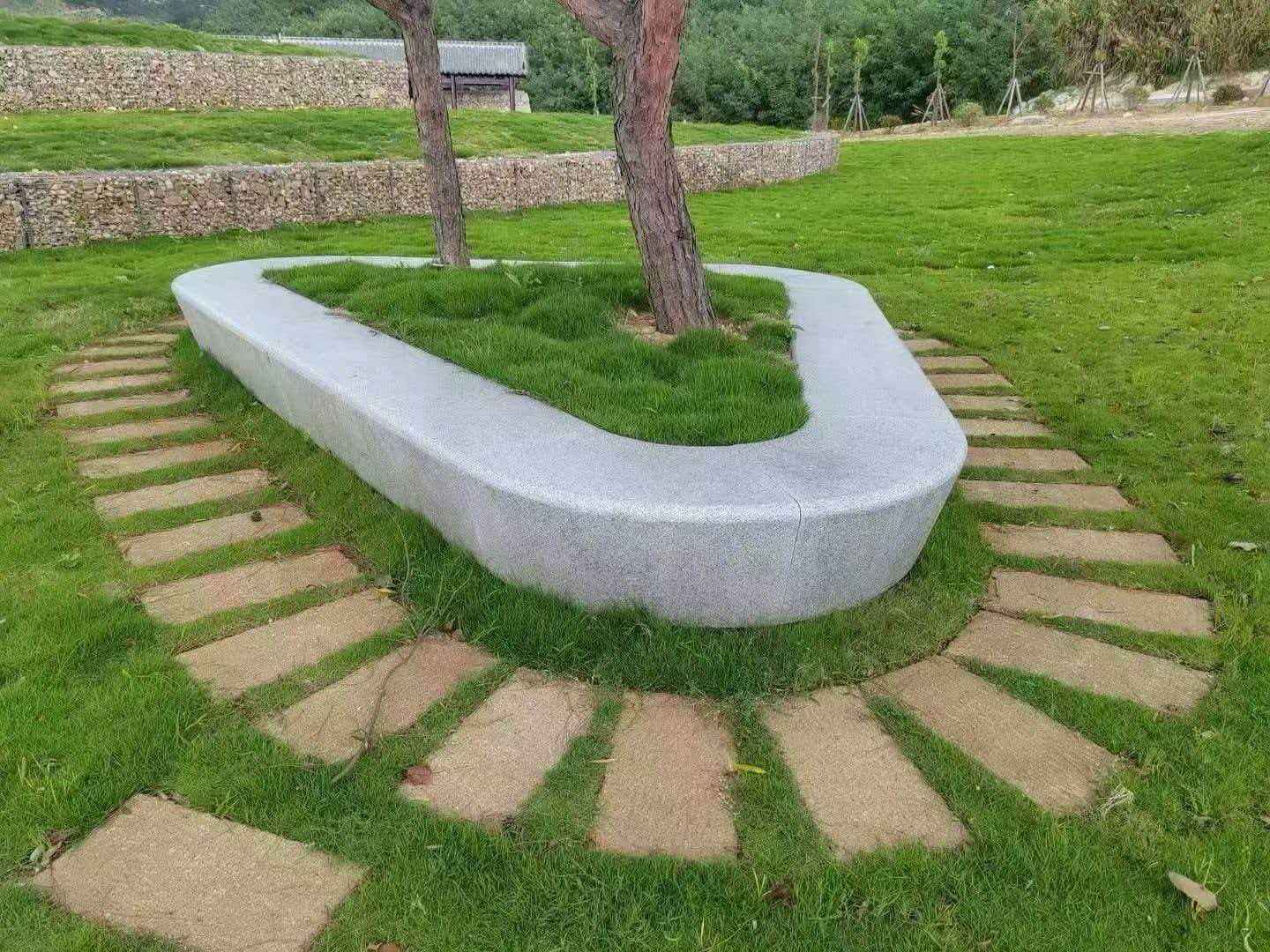 荆州 芝麻白光面整石坐凳