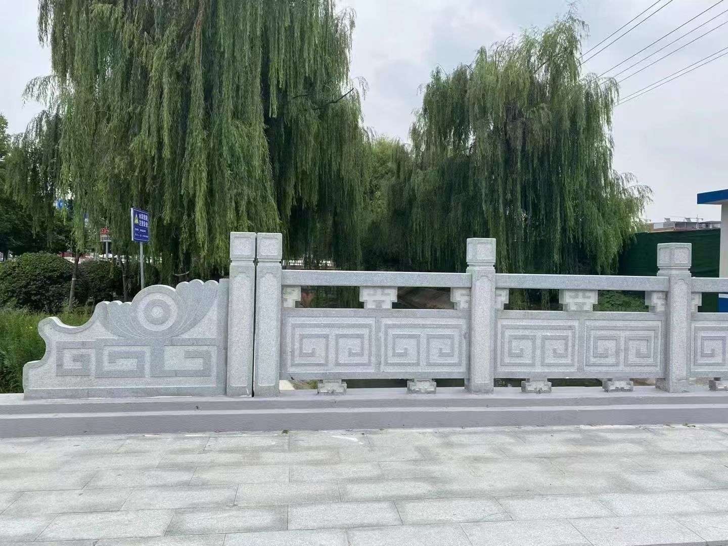 荆州 芝麻灰桥栏杆、河道栏杆安装效果