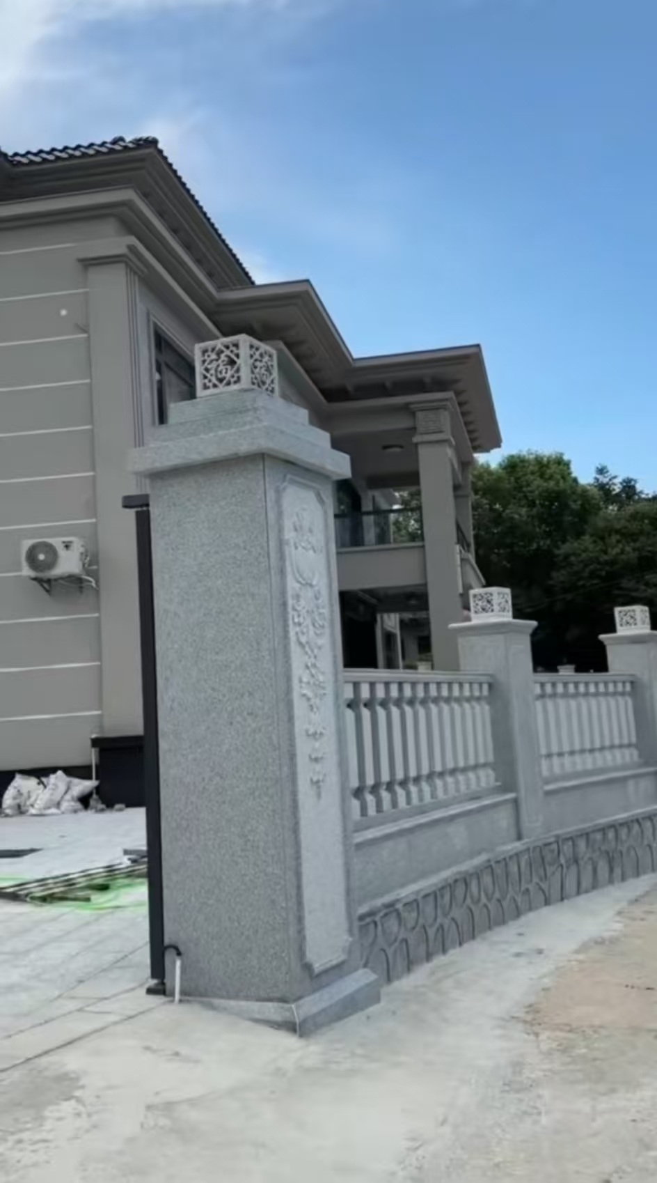 荆州 芝麻白别墅围墙栏杆，私人订制