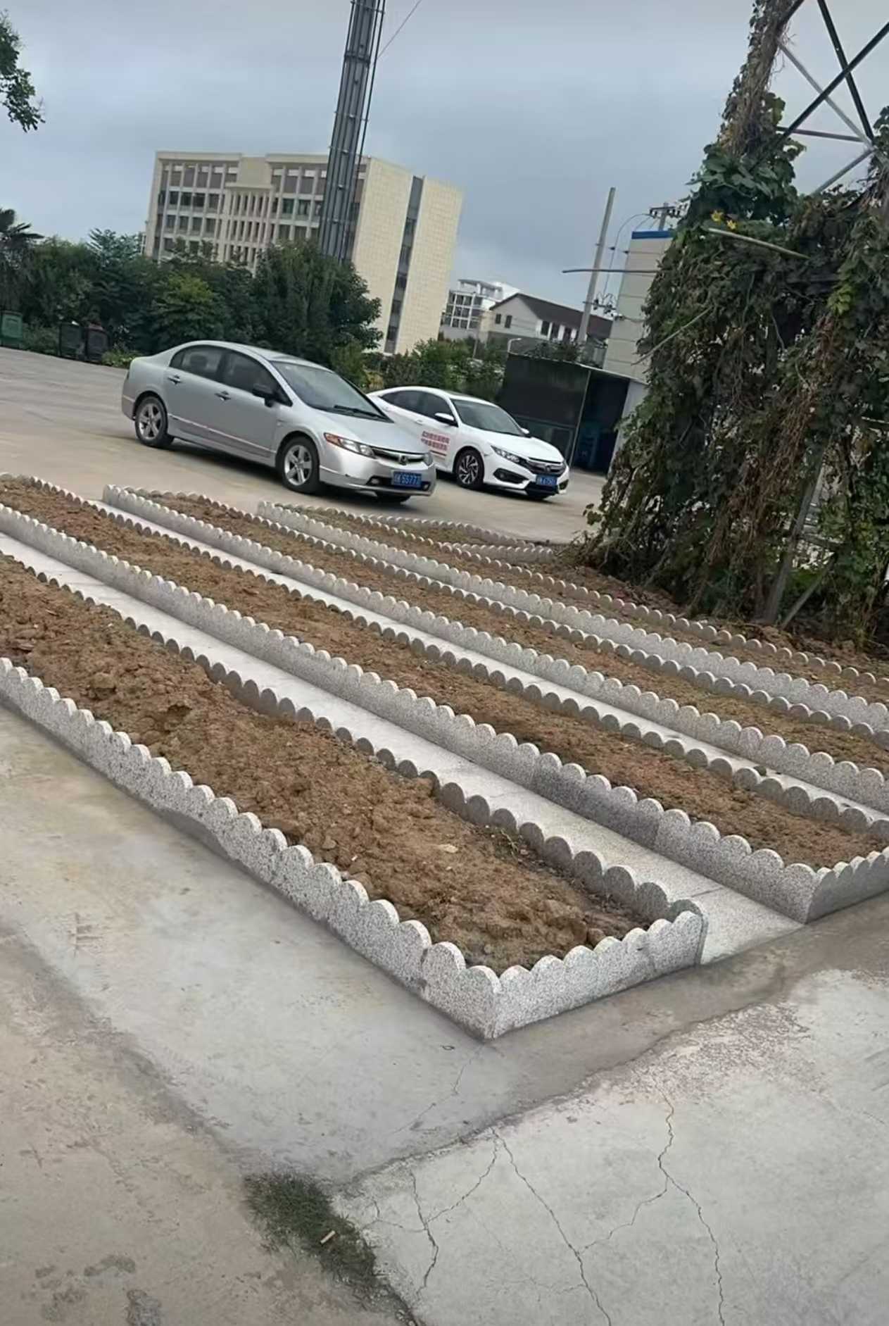 荆州 花边石、花围石、花园石安装效果