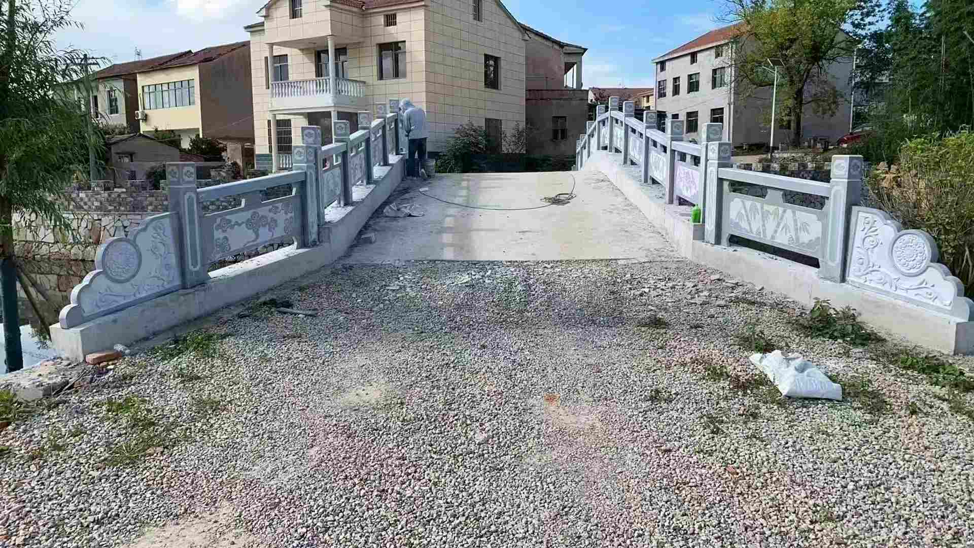 荆州 芝麻灰花岗岩桥栏杆